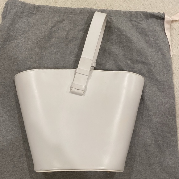 Nico Giani “Nelia” white leather bucket bag large - Picture 5 of 12